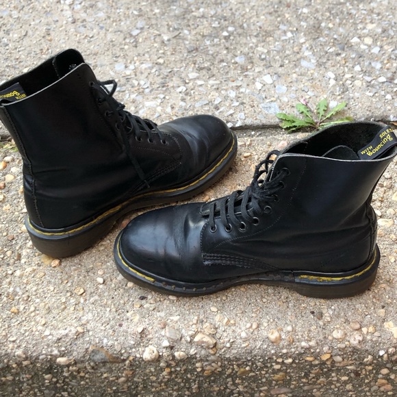 Dr. Martens Black Lace Up Combat Boots - Picture 14 of 16
